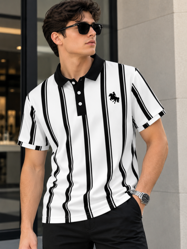 Manfinity Hypemode Polo de Hombre a Rayas